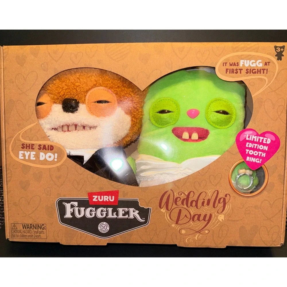 Zuru Fuggler Wedding Day Plush Set Unisex OS New Limited Edition Tooth Ring